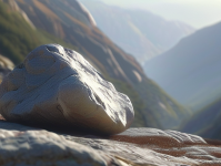 在一片静谧的山谷中，隐藏着一块被岁月遗忘的石头，它静静地躺在那里，仿佛在诉说着一个古老的故事。这就是影石，一块看似普通却又蕴含着无尽奥秘的石头